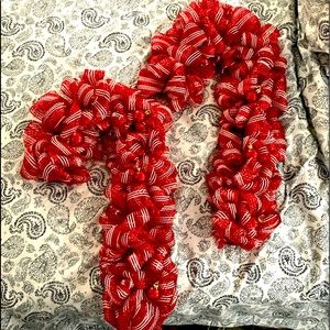 Candy cane wreaths